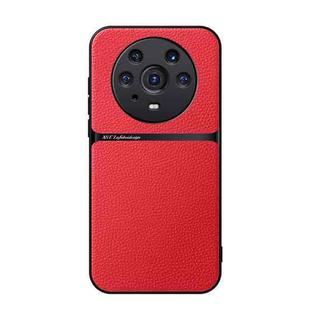 For Honor Magic3 Pro Litchi Leather Magnetic Full Coverage Shockproof Phone Case(Red)