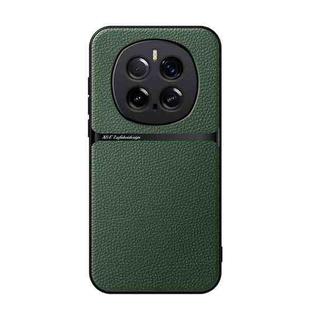 For Honor Magic7 Pro Litchi Leather Magnetic Full Coverage Shockproof Phone Case(Green)