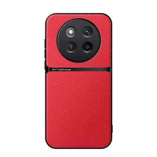 For Honor X60 Pro Litchi Leather Magnetic Full Coverage Shockproof Phone Case(Red)