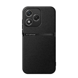 For Honor 400 Lite Global Litchi Leather Magnetic Full Coverage Shockproof Phone Case(Black)