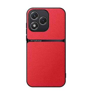 For Honor 400 Lite Global Litchi Leather Magnetic Full Coverage Shockproof Phone Case(Red)