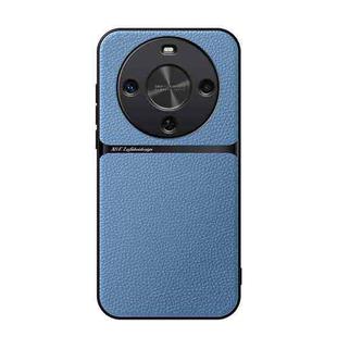 For Huawei Maimang 30 Litchi Leather Magnetic Full Coverage Shockproof Phone Case(Blue)