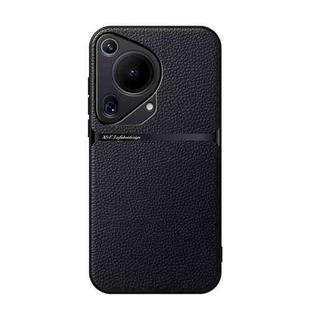 For Huawei Pura 70 Ultra Litchi Leather Magnetic Full Coverage Shockproof Phone Case(Black)