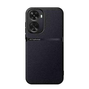 For Huawei nova 11 SE / nova 12 SE Litchi Leather Magnetic Full Coverage Shockproof Phone Case(Black)