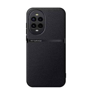 For Huawei nova 13 Pro Litchi Leather Magnetic Full Coverage Shockproof Phone Case(Black)