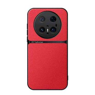 For Huawei Mate 70 Pro Litchi Leather Magnetic Full Coverage Shockproof Phone Case(Red)