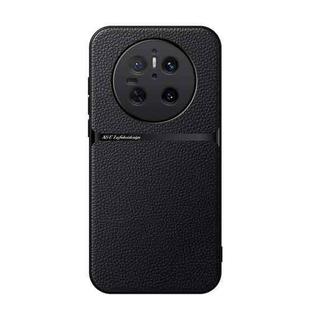 For Huawei Mate 70 Litchi Leather Magnetic Full Coverage Shockproof Phone Case(Black)