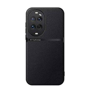 For Huawei nova 14 Ultra Litchi Leather Magnetic Full Coverage Shockproof Phone Case(Black)