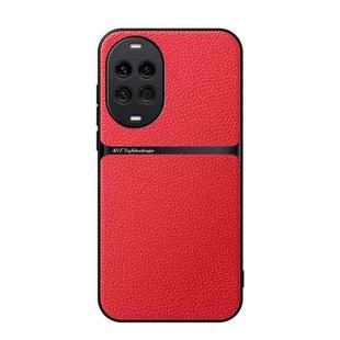 For Huawei nova 14 Litchi Leather Magnetic Full Coverage Shockproof Phone Case(Red)