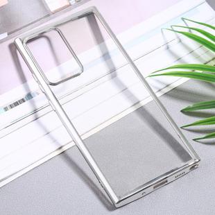 For Samsung Galaxy Note20 Ultra Ultra-thin Plating TPU Protective Soft Case(Silver)