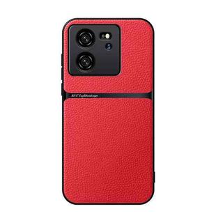 For Redmi K60 Ultra Litchi Leather Magnetic Full Coverage Shockproof Phone Case(Red)