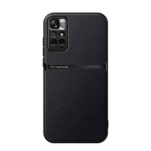 For Redmi Note 11 Pro Global / Note 11E Pro 5G Litchi Leather Magnetic Full Coverage Shockproof Phone Case(Black)