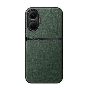 For Redmi Turbo 4 Pro Litchi Leather Magnetic Full Coverage Shockproof Phone Case(Green)