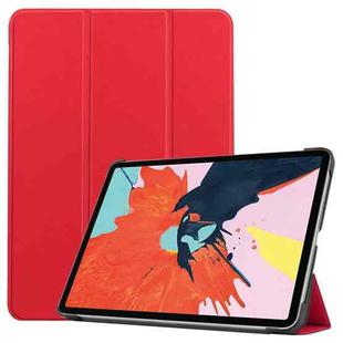 For iPad Air 11 2024 / 2022 / 2020 10.9 Custer Texture Horizontal Flip Leather Case with Three-folding Holder & Sleep / Wake-up Function(Red)