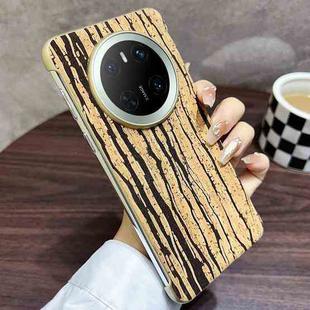 For Huawei Mate 70 Denior A18 Paint MagSafe Phone Case(Yellow Wood Grain)