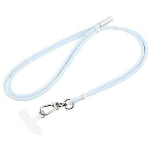 Type-C to Type-C Data Charging Cable Crossbody Adjustable Phone Long Lanyard(Light Blue)