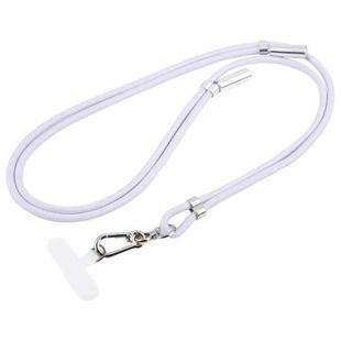 Type-C to Type-C Data Charging Cable Crossbody Adjustable Phone Long Lanyard(Light Purple)