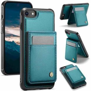 For iPhone SE 2022 / SE 2020 / 8 JEEHOOD J06 British Style RFID MagSafe Card Bag PU Phone Case(Green)