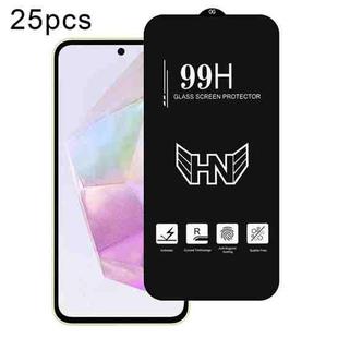 For Samsung Galaxy A35 25pcs High Aluminum Large Arc Full Screen Tempered Glass Film