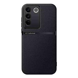 For vivo S16 / S16 Pro Litchi Leather Magnetic Full Coverage Shockproof Phone Case(Black)