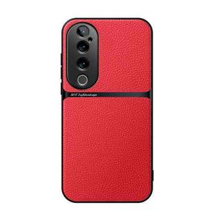 For vivo S19 Pro / vivo V40 Litchi Leather Magnetic Full Coverage Shockproof Phone Case(Red)