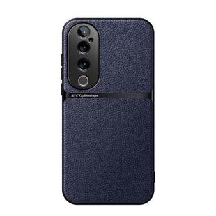 For vivo S19 Pro / vivo V40 Litchi Leather Magnetic Full Coverage Shockproof Phone Case(Navy Blue)