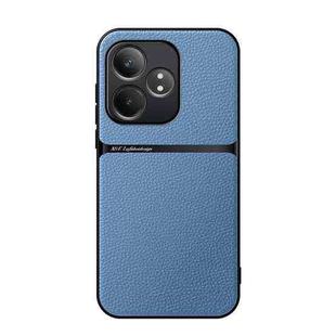 For Realme GT Neo6 / GT Neo6 SE / GT 6 / GT 6T Litchi Leather Magnetic Full Coverage Shockproof Phone Case(Blue)