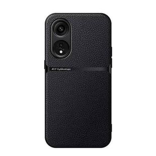 For OPPO A1 Pro 5G / Reno8 T 5G Litchi Leather Magnetic Full Coverage Shockproof Phone Case(Black)