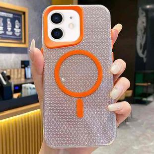 For iPhone 11 Blade Glitter MagSafe Phone Case(Orange)