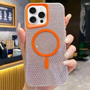 For iPhone 11 Pro Max Blade Glitter MagSafe Phone Case(Orange)