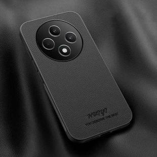 For OPPO Reno12 F 5G Global HUIYI Leather Magnetic Phone Case(Black)