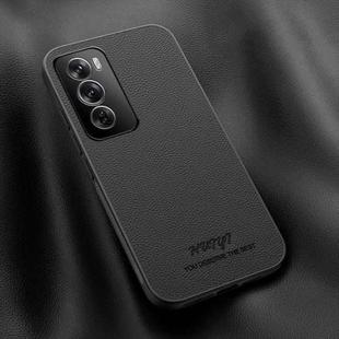 For OPPO Reno12 Pro 5G Global HUIYI Leather Magnetic Phone Case(Black)