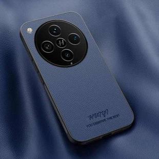 For OPPO Find X8 Pro HUIYI Leather Magnetic Phone Case(Blue)