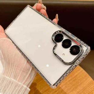 For Samsung Galaxy S24+ 5G Transparent Phone Case with Lens Film(Black)