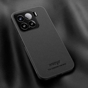 For Xiaomi 15 HUIYI Leather Magnetic Phone Case(Black)