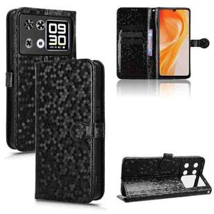 For Cubot P90 Honeycomb Dot Texture Leather Phone Case(Black)