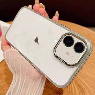 For iPhone 11 Transparent Phone Case with Lens Film(Green)