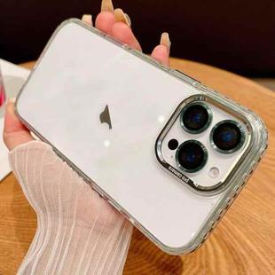 For iPhone 13 Pro Max Transparent Phone Case with Lens Film(Green)