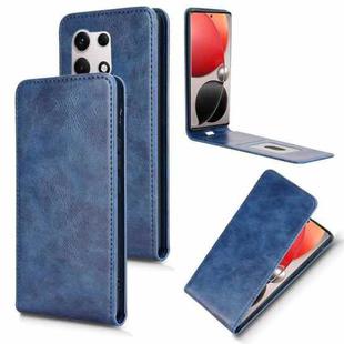 For itel S25 Ultra Magnetic Vertical Flip Leather Phone Case(Blue)