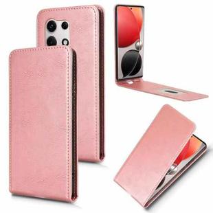 For itel S25 Ultra Magnetic Vertical Flip Leather Phone Case(Rose Gold)