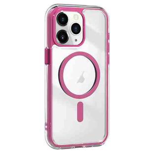 For iPhone 11 Pro Max Acrylic Hybrid TPU Airbag Shockproof MagSafe Phone Case(Rose Red)