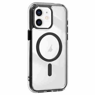 For iPhone 11 Acrylic Hybrid TPU Airbag Shockproof MagSafe Phone Case(Black)