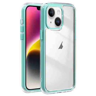 For iPhone 14 Acrylic Hybrid TPU 3-in-1 Airbag Shockproof Phone Case(Mint Green)