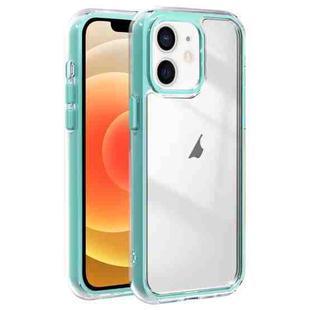 For iPhone 12 Acrylic Hybrid TPU 3-in-1 Airbag Shockproof Phone Case(Mint Green)