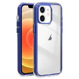 For iPhone 12 Acrylic Hybrid TPU 3-in-1 Airbag Shockproof Phone Case(Dark Blue)