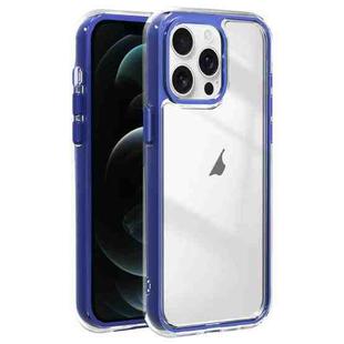 For iPhone 12 Pro Max Acrylic Hybrid TPU 3-in-1 Airbag Shockproof Phone Case(Dark Blue)