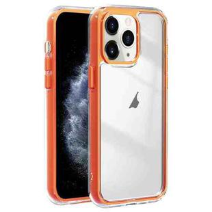 For iPhone 11 Pro Max Acrylic Hybrid TPU 3-in-1 Airbag Shockproof Phone Case(Orange)