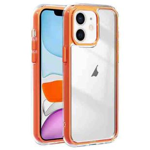 For iPhone 11 Acrylic Hybrid TPU 3-in-1 Airbag Shockproof Phone Case(Orange)