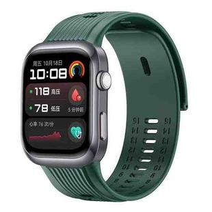 For Huawei Watch D2 Silicone Watch Band Wristband(Dark Green)