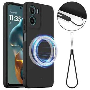 For Motorola Moto G05 / E15 Shockproof Silicone Magsafe Phone Case(Black)